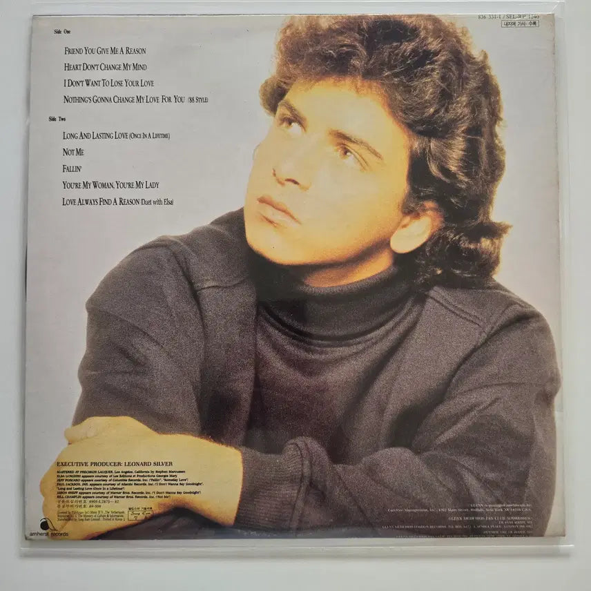 [BUNJANG] Glenn Medeiros Not Me LP / Glenn Medeiros 글렌 메데이로스 LP / Not Me/NM소리양호 필요시 사진요청/가사지
