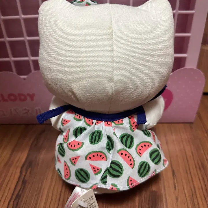 [BUNJANG] Sanrio Classic Hello Kitty Watermelon Pattern Doll / 산리오 고전 헬로키티 고전 인형 키티 수박 패턴 인형 판매합니다.