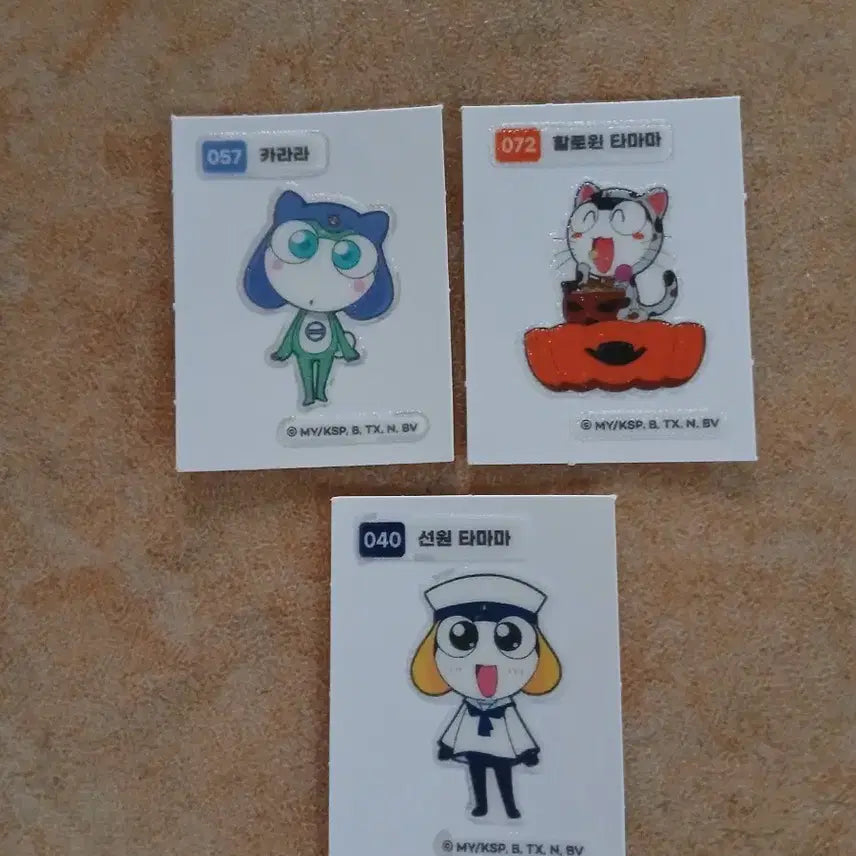 [BUNJANG] Keroro Sailor Tamama Sticker / 케로로 띠부씰 1개 선택 선원타마마