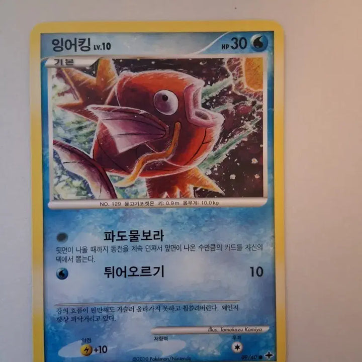 [BUNJANG] Pokemon Card Magikarp Rare 99/40 / 포켓몬 카드 고대 카드 잉어킹 레어 99/40