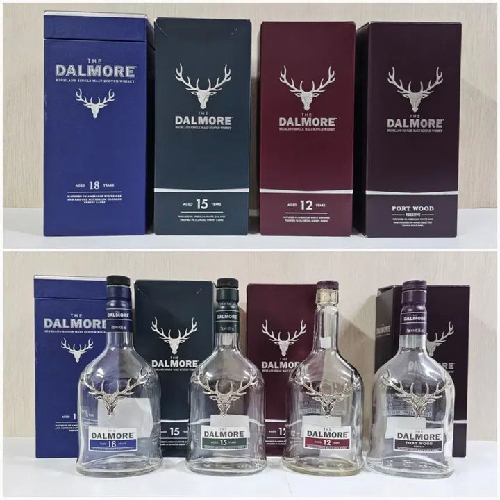 [BUNJANG] Dalmore &amp; Balvenie Whisky Bottles (Empty) - 4 Types Each / 발베니, 아란 양주병~/달모어 양주병 4종~ ~