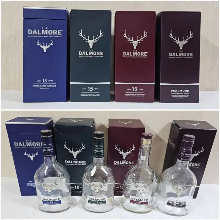 [BUNJANG] Dalmore &amp; Balvenie Whisky Bottles (Empty) - 4 Types Each / 발베니, 아란 양주병~/달모어 양주병 4종~ ~