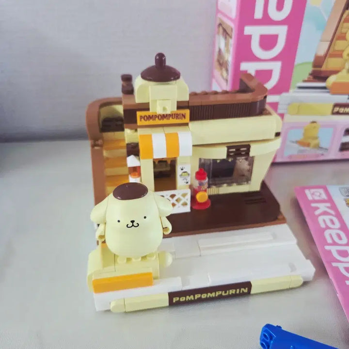 [BUNJANG] Sanrio Pompompurin Sweet Pudding Shop Building Blocks / 산리오 폼폼푸린 달콤한 푸딩샵 블럭