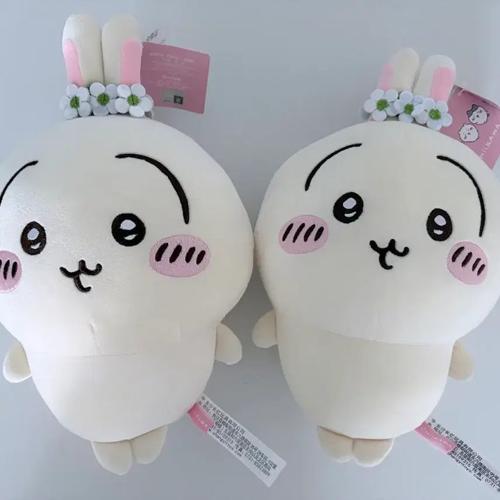 [BUNJANG] Chiikawa Usagi Flower Crown Plush / 먼작귀 치이카와 화관 우사기 인형 m 누이구루미 양도