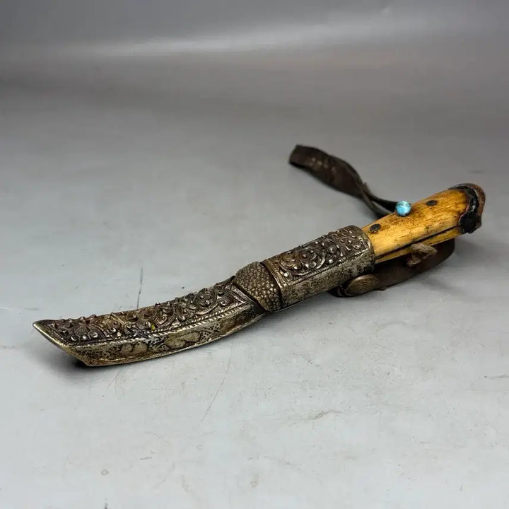 [BUNJANG] Tibetan Vintage Dagger (Jangdo) - Antique Craftsmanship / 티베트 빈티지 장도 공예품 티벳