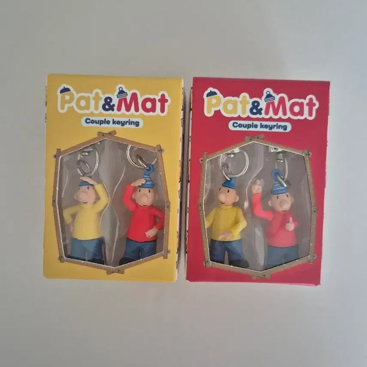 [BUNJANG] Pat &amp; Mat Mini Figure Couple Keyring Set (Sealed New) / 패트와매트 미니 피규어 커플 키링 세트 (미개봉 새상품)