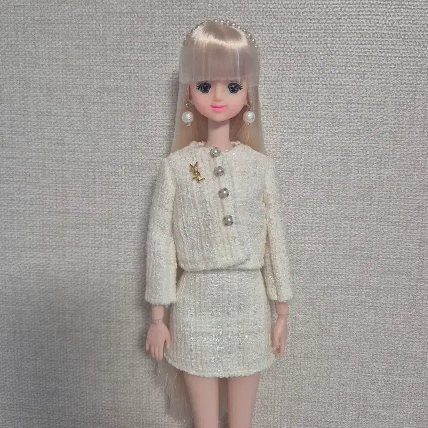 [BUNJANG] Custom Mimi Blue Eyes Silver Hair Doll / 커스텀미미 파란눈 은발미미