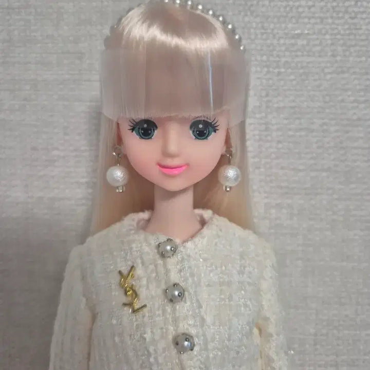 [BUNJANG] Custom Mimi Blue Eyes Silver Hair Doll / 커스텀미미 파란눈 은발미미