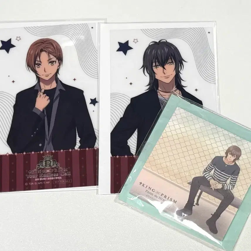 [BUNJANG] King of Prism Clear Sheet Set (Koji, Hiro) Bundle / 일괄)킹프리 킹블시트지 클리어시트 코우지 히로