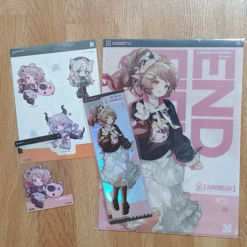 [BUNJANG] Arknights: Endfield Galaxy Collaboration Adel &amp; Stampyrellia Autumn Pop-up Store Full Set (Hologram Ticket + Clear File + Acrylic Card + Sticker) / 명일방주엔드필드 갤럭시 콜라보 가을 팝업스토어 아델리아 입장특전+스탬프렐리 풀세트(홀로그램티켓+클리어파일+아크릴카드+스티커)