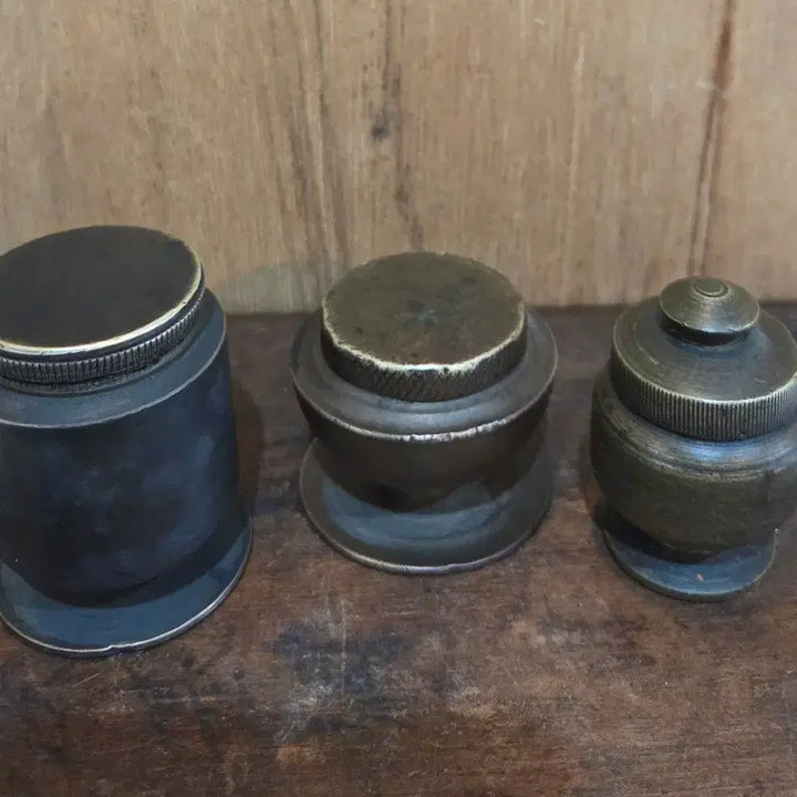 [BUNJANG] Antique Inkstone Set (7 Pieces) / 오랜세월의 동 먹통 7점