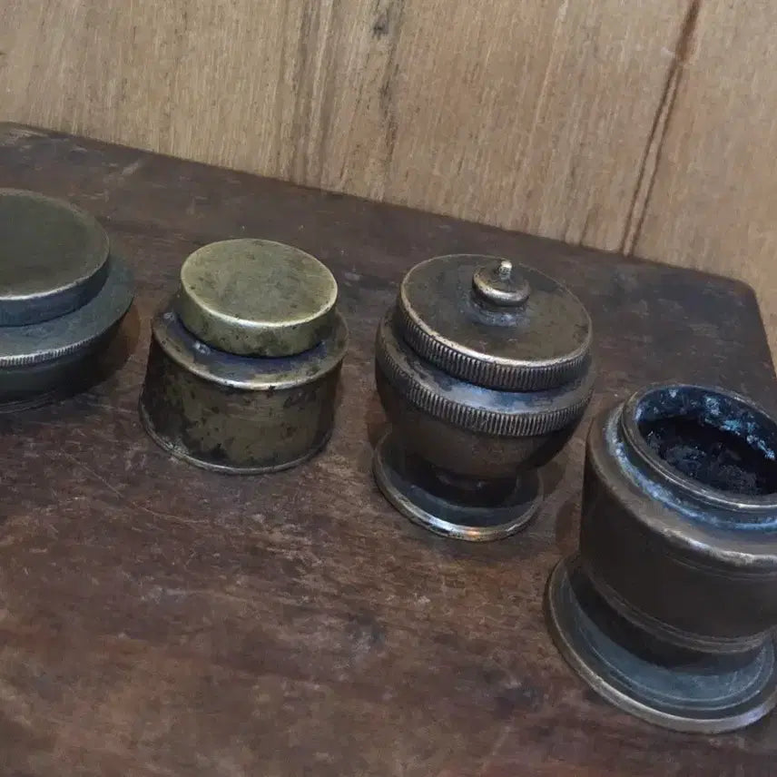 [BUNJANG] Antique Inkstone Set (7 Pieces) / 오랜세월의 동 먹통 7점