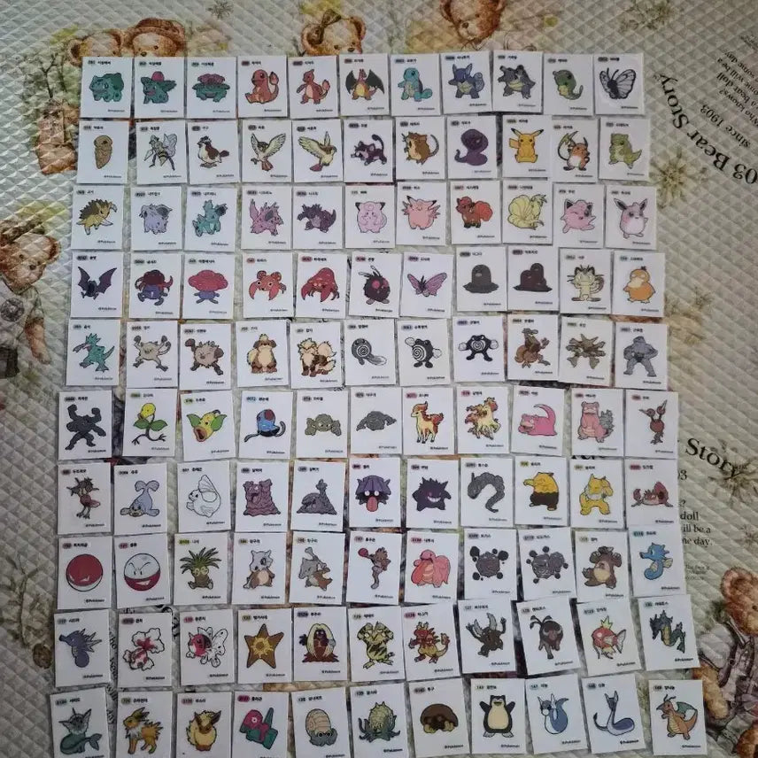 [BUNJANG] Pokemon Sticker Collection Bundle (240 pcs) / 포켓몬 띠부씰 1,2세대,4,9세대,시즌1 중복없이240장 일괄판매합니다