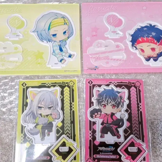 [BUNJANG] Idolish7 Re:vale Yuki Momo Acrylic Set / 아이나나 아이돌리쉬세븐 리바레 유키 모모 아크릴 4종