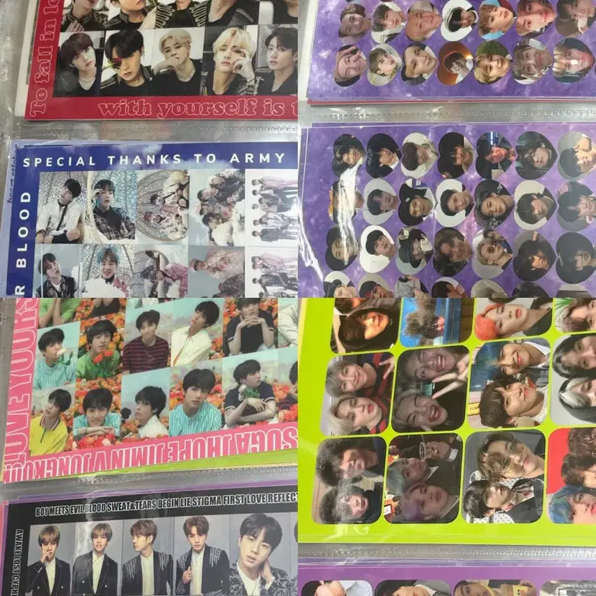[BUNJANG] BTS Unauthorized Goods Sticker Set / 방탄소년단 비공굿 스티커 세트