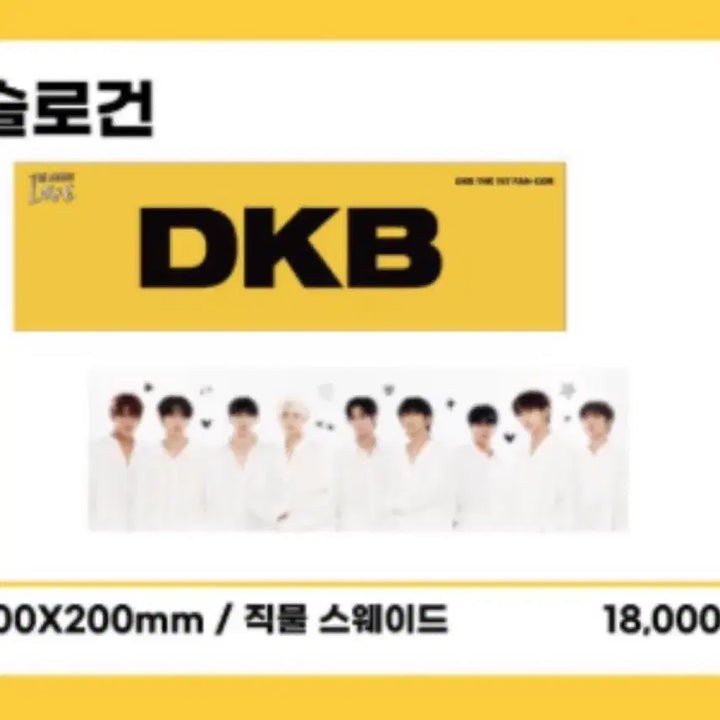 [BUNJANG] DKB "The First Fancon" Slogan / DKB 다크비 첫 팬콘 MD 슬로건 양도