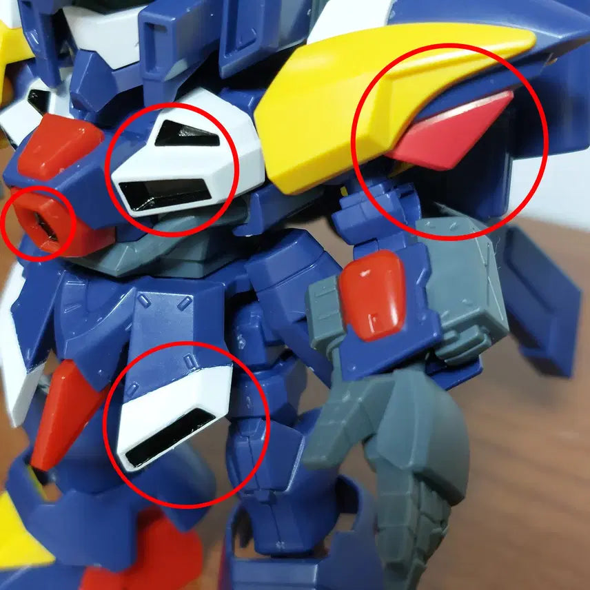 [BUNJANG] SD Tornado Gundam Custom Painted / SD 토네이도 건담 부분 도색