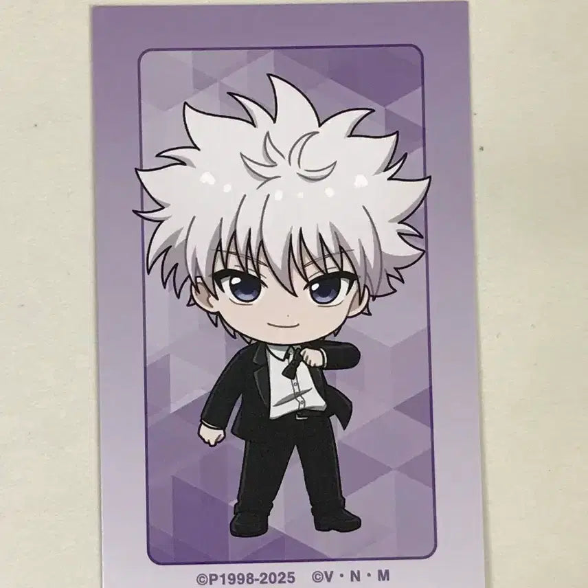 [BUNJANG] Hunter x Hunter Killua Suit Chibi Illustration Card Armaviarca / 헌터헌터 헌헌 키르아 정장 치비 일러스트 카드 아르마비앙카 키르아 굿즈