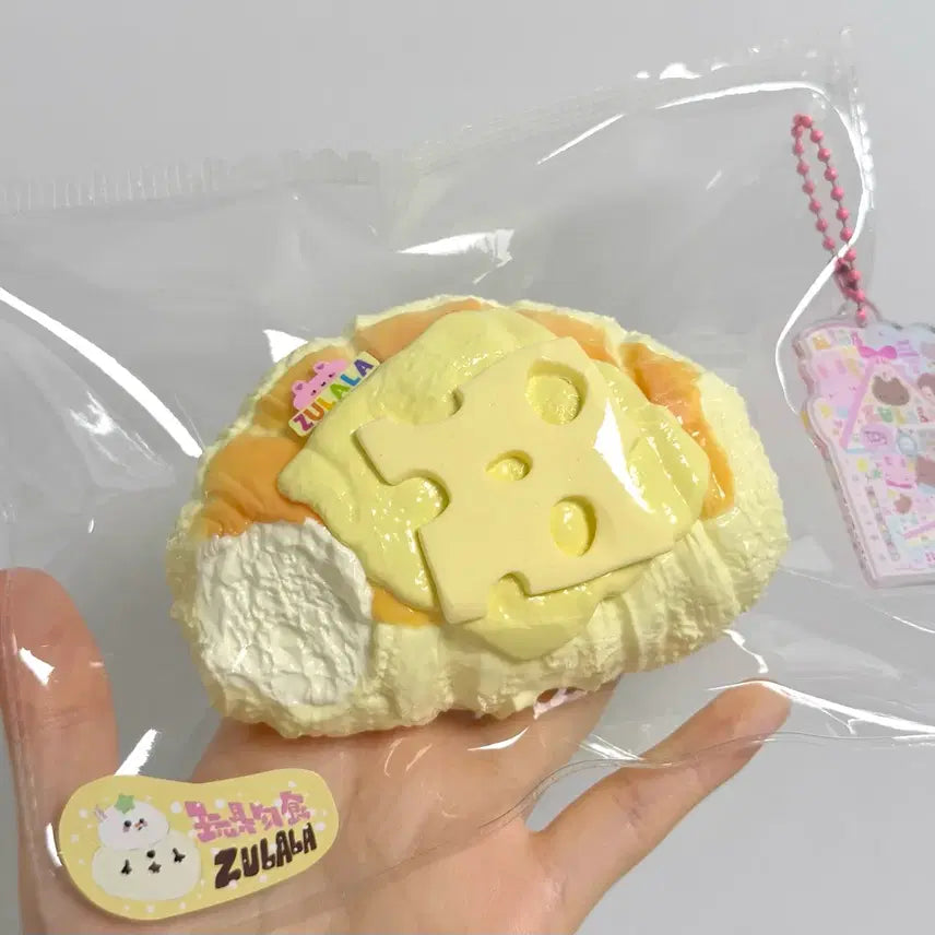 [BUNJANG] Zulala "Cheesebread" Handmade Squishy / 주라라 zulala 치즈빵 수제말랑이