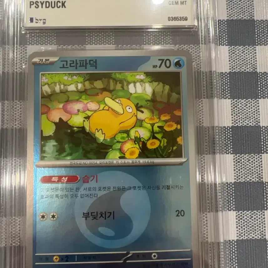 [BUNJANG] Pokemon Korea 2025 MG Psyduck EX Reverse Holo 