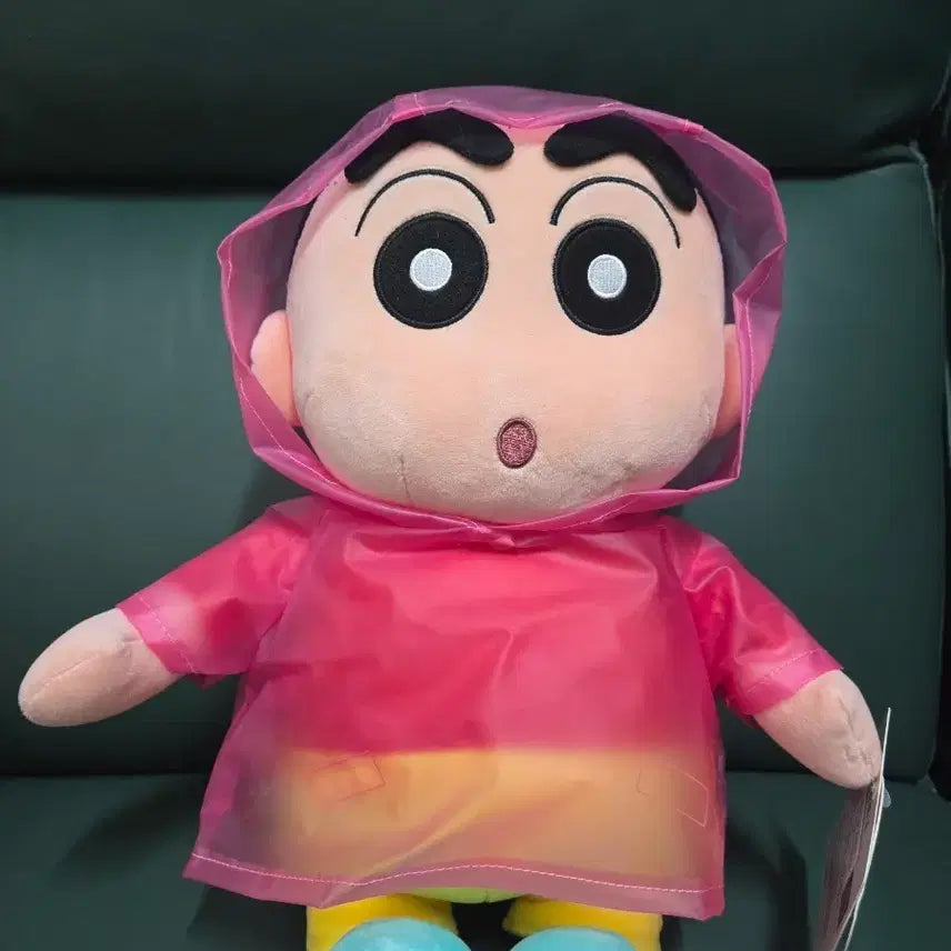 [BUNJANG] Crayon Shin-chan Raincoat Plush Doll / 짱구 우비인형 판매합니다