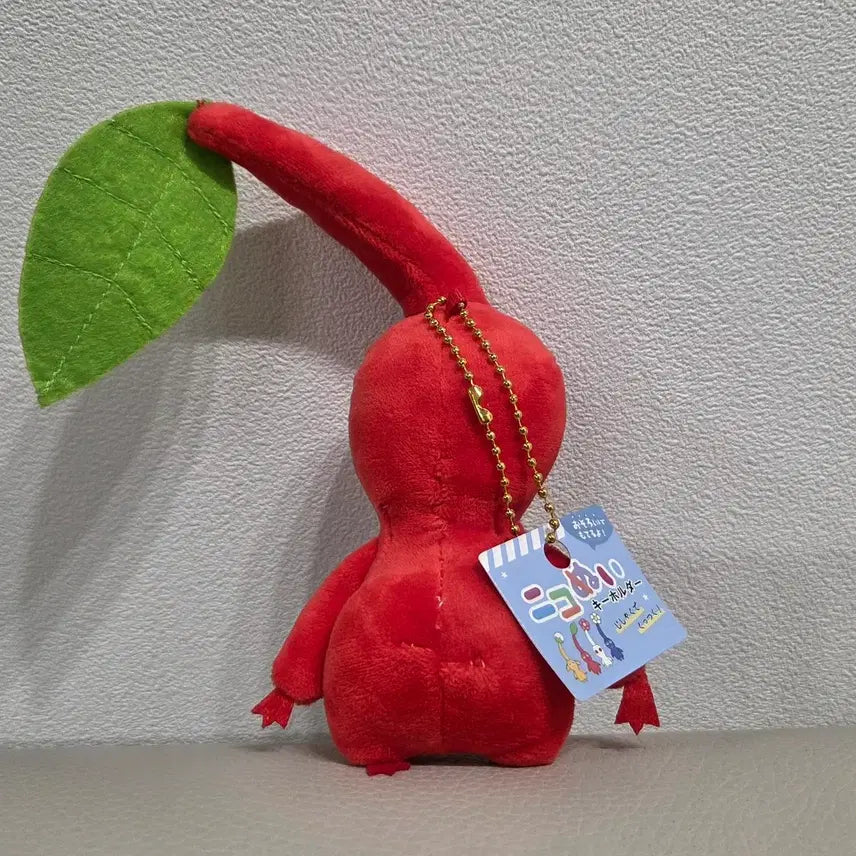 [BUNJANG] Pikmin Shaped Plush Keychain (Red) / 피크민 형태 인형 키링(빨강)