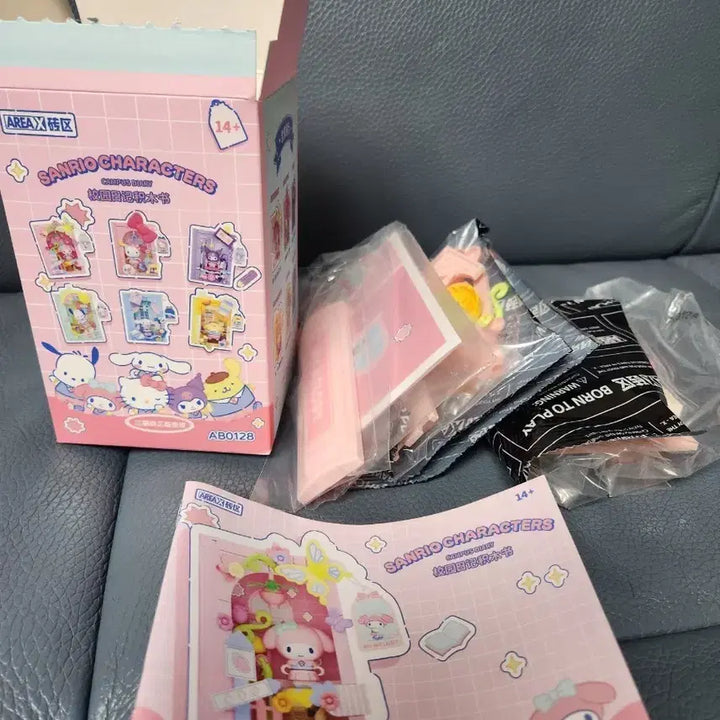 [BUNJANG] Sanrio My Melody Campus Diary DIY Block Figure / 산리오 캐릭터 캠퍼스 다이어리 피규어 DIY 블럭 - 마이멜로디