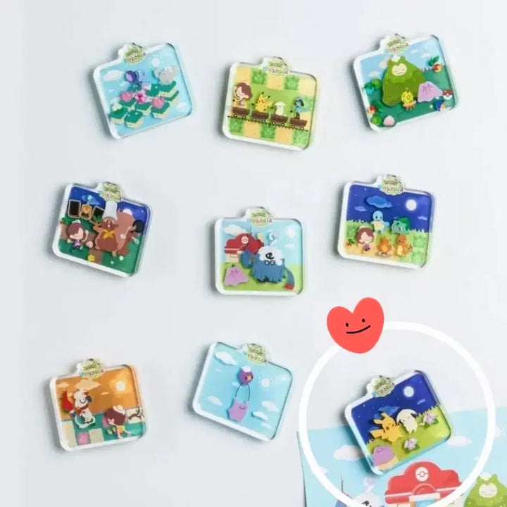 [BUNJANG] Pokemon Pocopia Acrylic Magnet / (무신사 팝업) 포켓몬스터 포코피아 아크릴 마그넷 / 창백카츄와의 만남