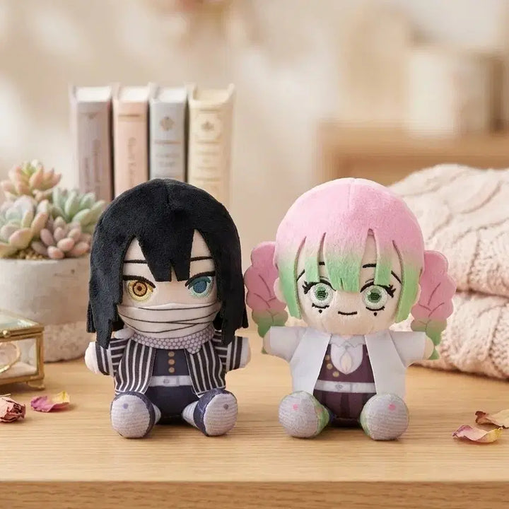 [BUNJANG] Demon Slayer Obanai &amp; Mitsuri Plush Keychain Set / 귀멸의칼날 오바나이x미츠리 인형 키링 세트