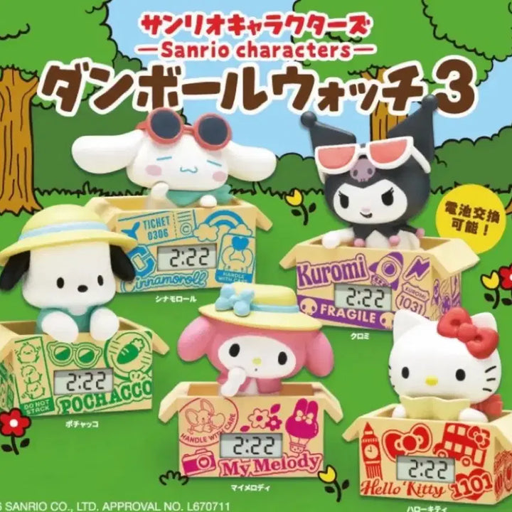 [BUNJANG] Sanrio Kuromi Cardboard Clock 3 / 산리오 골판지시계3 쿠로미
