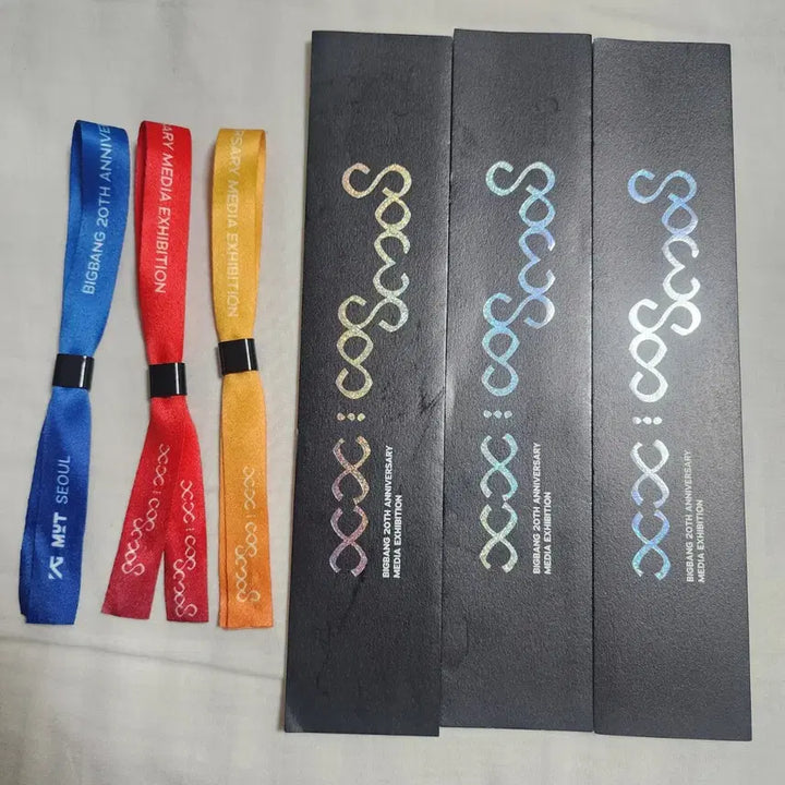 [BUNJANG] BIGBANG 20th Anniversary Exhibition Entry Bracelet Bundle Set / 빅뱅 BIGBANG 20주년 기념 미디어 전시회 입장 팔찌 일괄