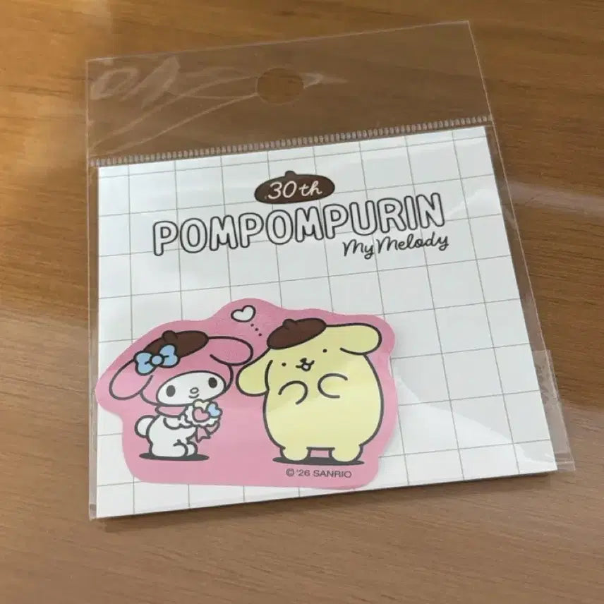 [BUNJANG] Pompompurin &amp; My Melody 30th Anniversary Sticker Set / 폼폼푸린 30주년 마이멜로디 스티커