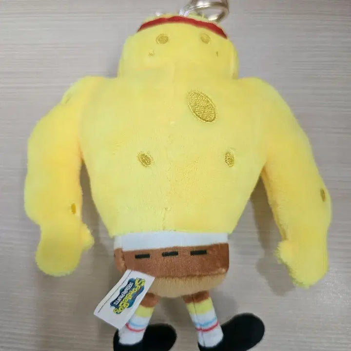 [BUNJANG] SpongeBob Muscle Plush Keychain / 스폰지밥 근육 인형 키링 열쇠고리