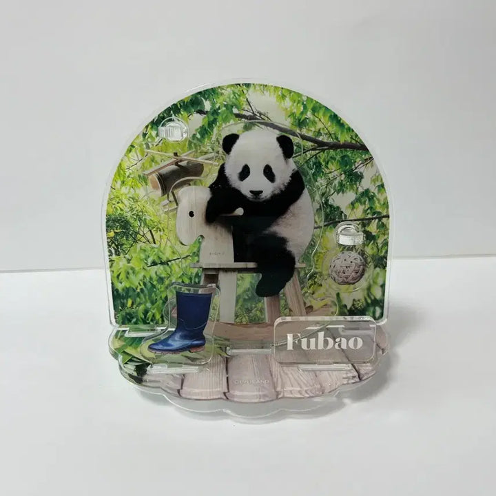 [BUNJANG] Fu Bao Bao Family Acrylic Stand / 푸바오 바오패밀리 아크릴스탠드