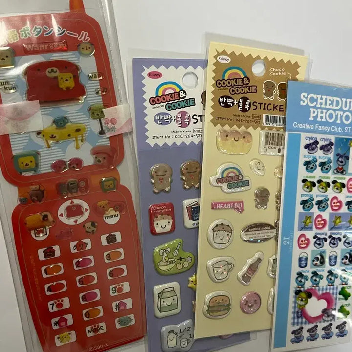 [BUNJANG] San-X Wan-Room Vintage Stickers Bundle Set / (일괄) 고전문구 고전스티커 산엑스 san-x 완룸