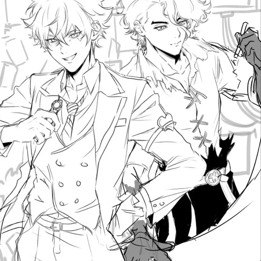[BUNJANG] Custom Character Line Art and Coloring Commission / LD커미션 선화 채색