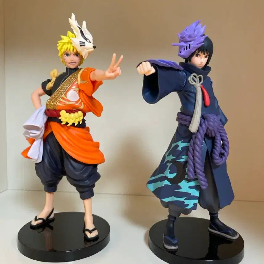 [BUNJANG] Naruto Shippuden 20th Anniversary Naruto &amp; Sasuke Figure Bundle Set / 나루토 질풍전 20주년 피규어 나루토&amp;사스케 일괄