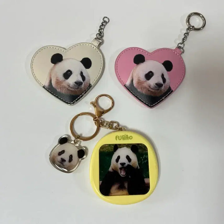 [BUNJANG] Fu Bao Ai Bao Bao Family Keyring / 푸바오 아이바오 바오패밀리 키링