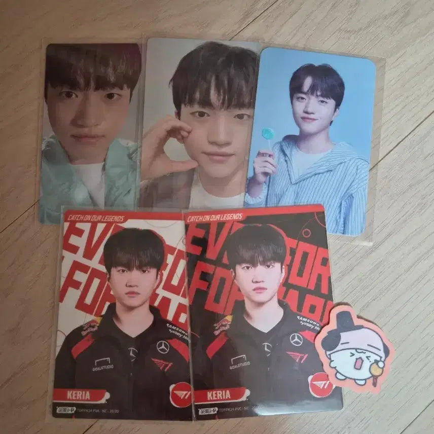 [BUNJANG] T1 Keria Photocard &amp; Cleaner Sticker Bundle Set / 티원 케리아 포카, 클리너 스티커 일괄 판매