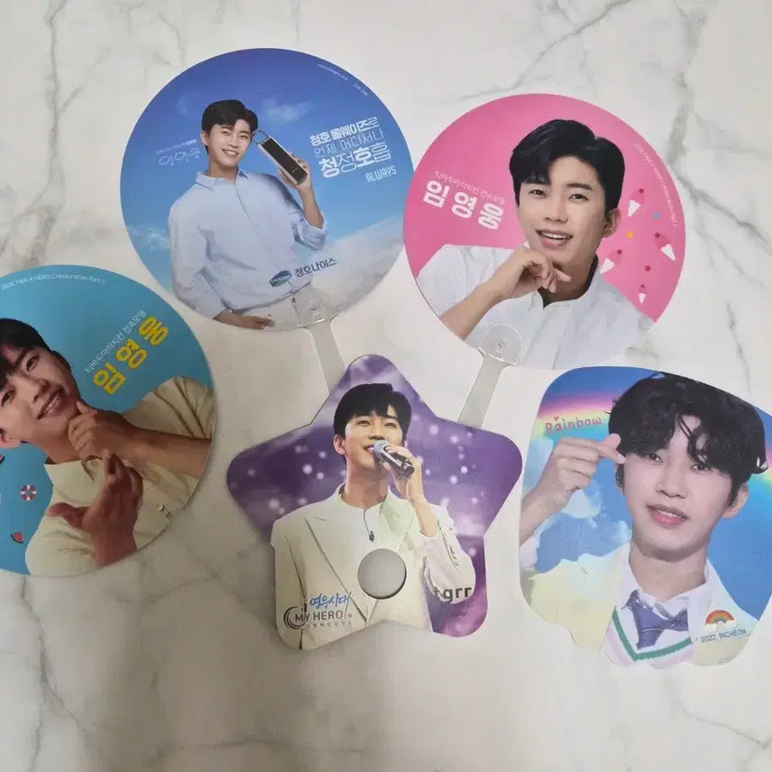 [BUNJANG] Im Young Woong Bundle Set 5 Fan Types / 임영웅 부채 5종 일괄