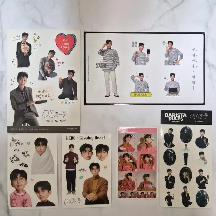 [BUNJANG] Im Young Woong Sticker Bundle Set / 임영웅 스티커 6종 일괄