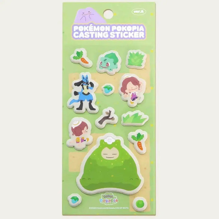 [BUNJANG] Pokepia Pokemon Casting Sticker 3 Types Bundle Set / 성수 무신사 포코피아 포켓몬 캐스팅 스티커 3종 일괄 미개봉 새상품