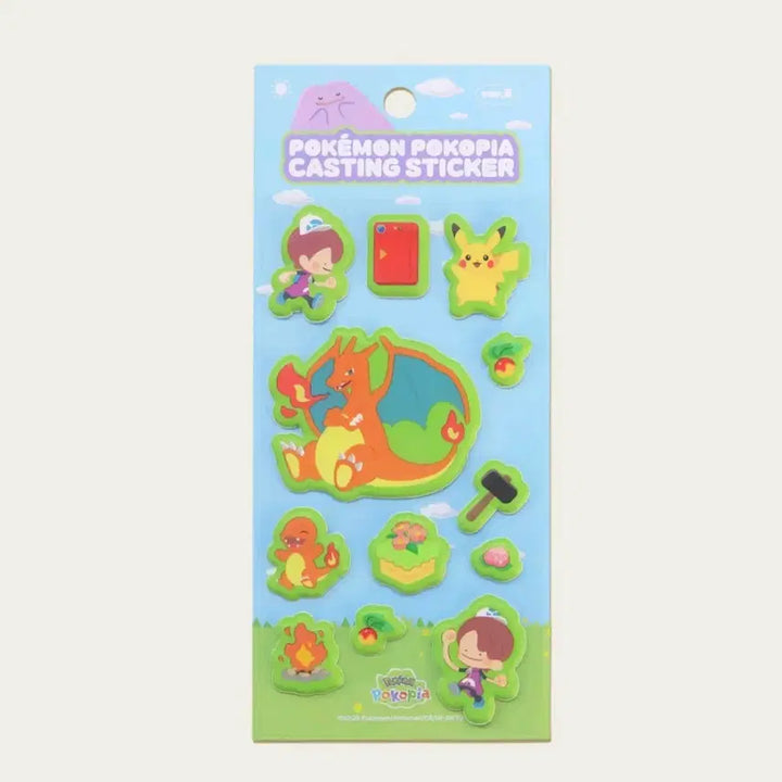 [BUNJANG] Pokepia Pokemon Casting Sticker 3 Types Bundle Set / 성수 무신사 포코피아 포켓몬 캐스팅 스티커 3종 일괄 미개봉 새상품