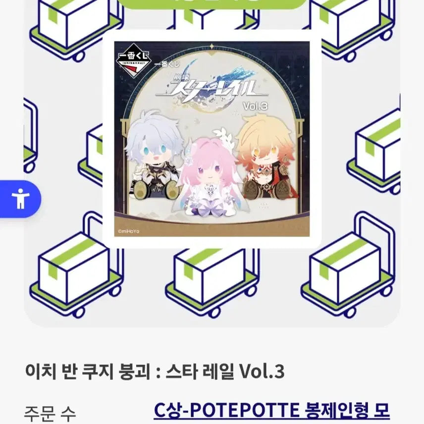 [BUNJANG] Honkai: Star Rail Ichiban Kuji Vol. 3 Merchandise Bundle (Mayday Ver.) / 현물x) 마이데이 C상+손목밴드+하위상 이치방쿠지 vol.3 붕괴 스타레일