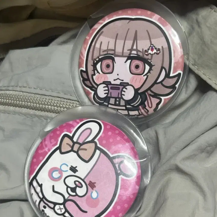 [BUNJANG] Danganronpa Nanami Chiaki Plush + Pin Badge Bundle Set / 단간론파 나나미 부쿠부 누이+핀뱃지 일괄