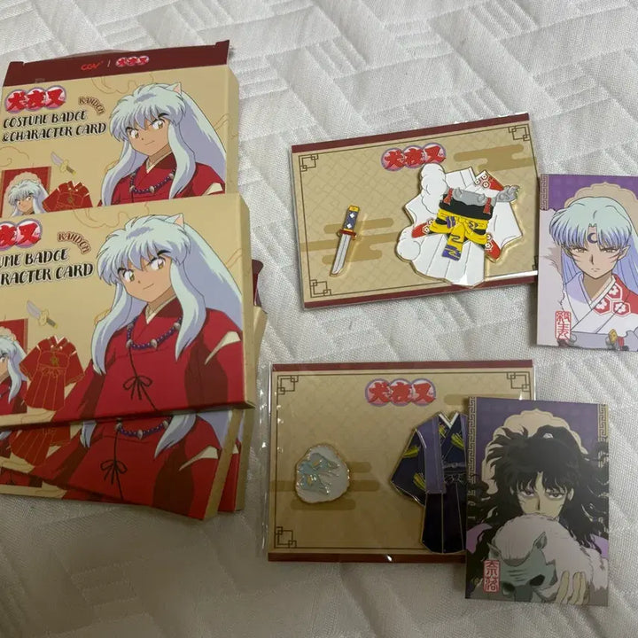[BUNJANG] Inuyasha Costume Badge Set / (판매완료)이누야샤 코스튬 뱃지 cgv 중복 교환,판매합니다 (나락한개남음)