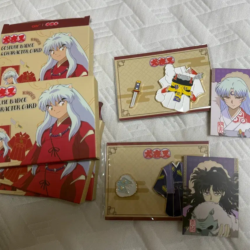 [BUNJANG] Inuyasha Costume Badge Set / (판매완료)이누야샤 코스튬 뱃지 cgv 중복 교환,판매합니다 (나락한개남음)