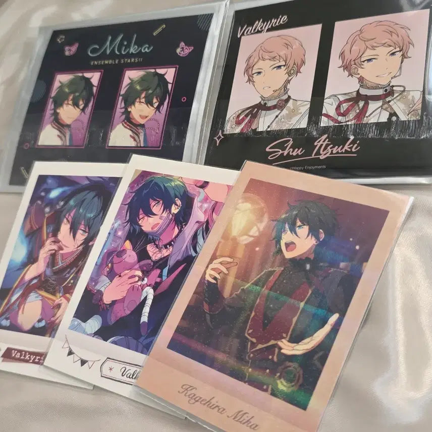 [BUNJANG] Ensemble Stars! Valkyrie Mika &amp; Shu Bundle Set Proof Cards (Pasha) / (일괄)앙상블스타즈 앙스타 발키리 굿즈 판매 증명사진 파샤 미카 슈