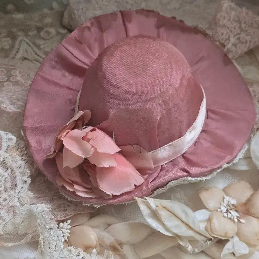 [BUNJANG] Antique Doll Hat - Pink / 제가바잉한 앤틱인형용 모자 핑크