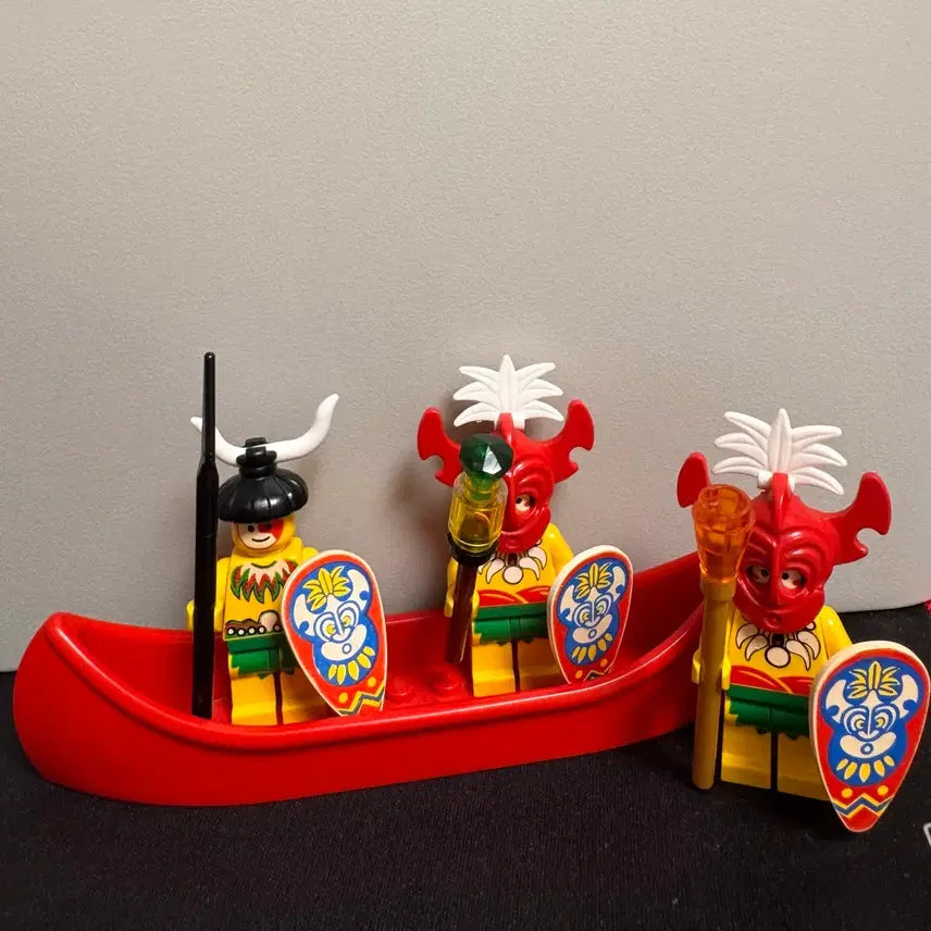 [BUNJANG] LEGO KAKAWAKI Indigenous Canoe Set / 올드 레고 카카와키 원주민 카누 세트